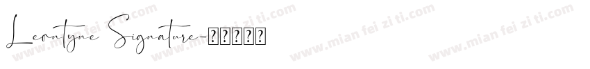 Leontyne Signature字体转换